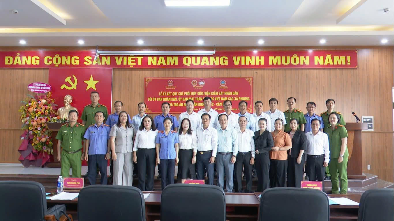 VKSND Khu vực 12 - Cần Thơ tổ chức Lễ ký kết các Quy chế phối hợp, nâng cao hiệu quả công tác thi hành án và kiểm sát hoạt động tư pháp trên địa bàn
