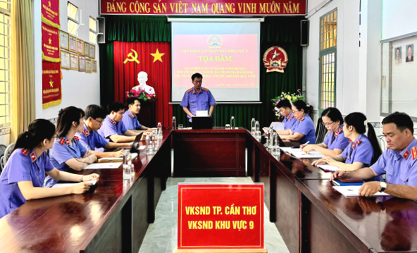 VKSND Khu vực 9 - Cần Thơ tổ chức hội nghị chuyên đề liên quan đến  tội phạm đánh bạc
