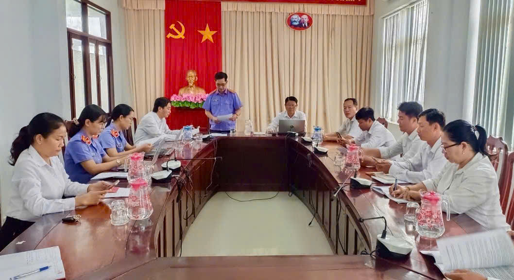 VKSND Khu vực 11 - Cần Thơ công bố dự thảo kết luận kiểm sát trực tiếp tại Phòng Thi hành án dân sự Khu vực 11
