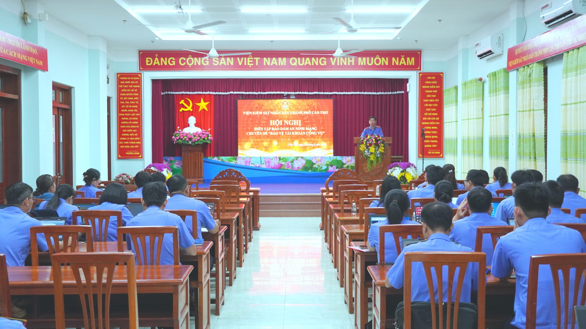 VKSND thành phố Cần Thơ diễn tập kỹ năng bảo vệ tài khoản công vụ, chủ động ứng phó nguy cơ mất an toàn thông tin