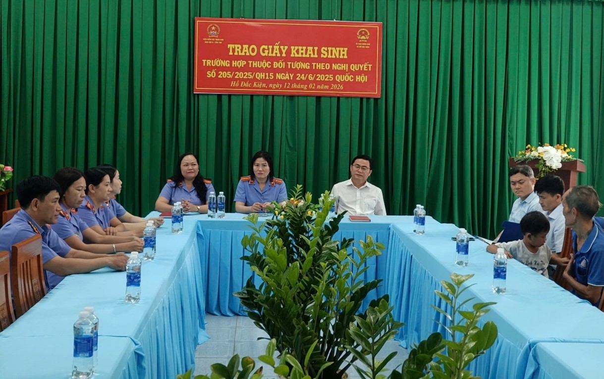 Viện kiểm sát nhân dân Khu vực 6 - Cần Thơ kịp thời bảo vệ quyền trẻ em theo Nghị Quyết số 205/2025/QH15 của Quốc hội