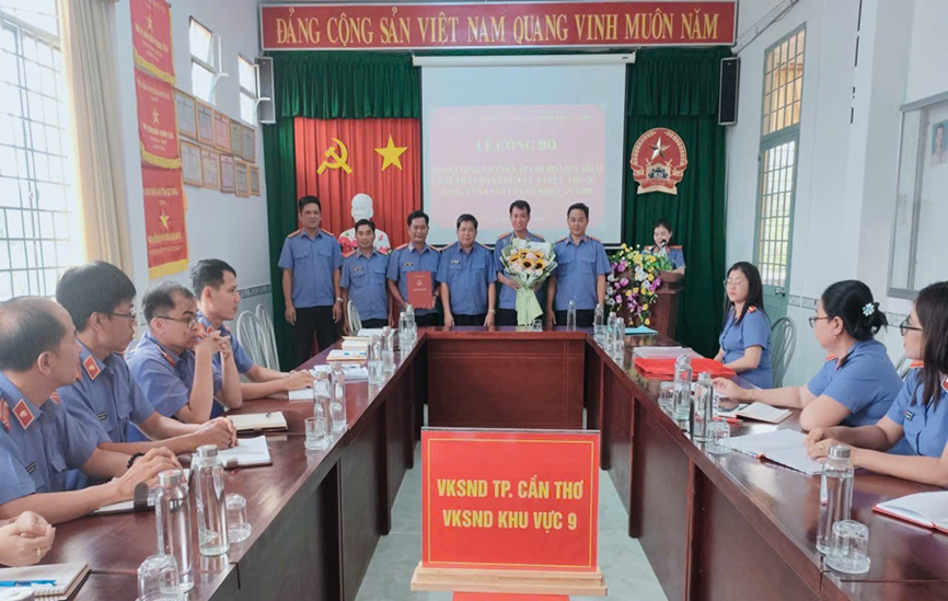 Lễ công bố quyết định thành lập Chi bộ VKSND Khu vực 9 - Cần Thơ