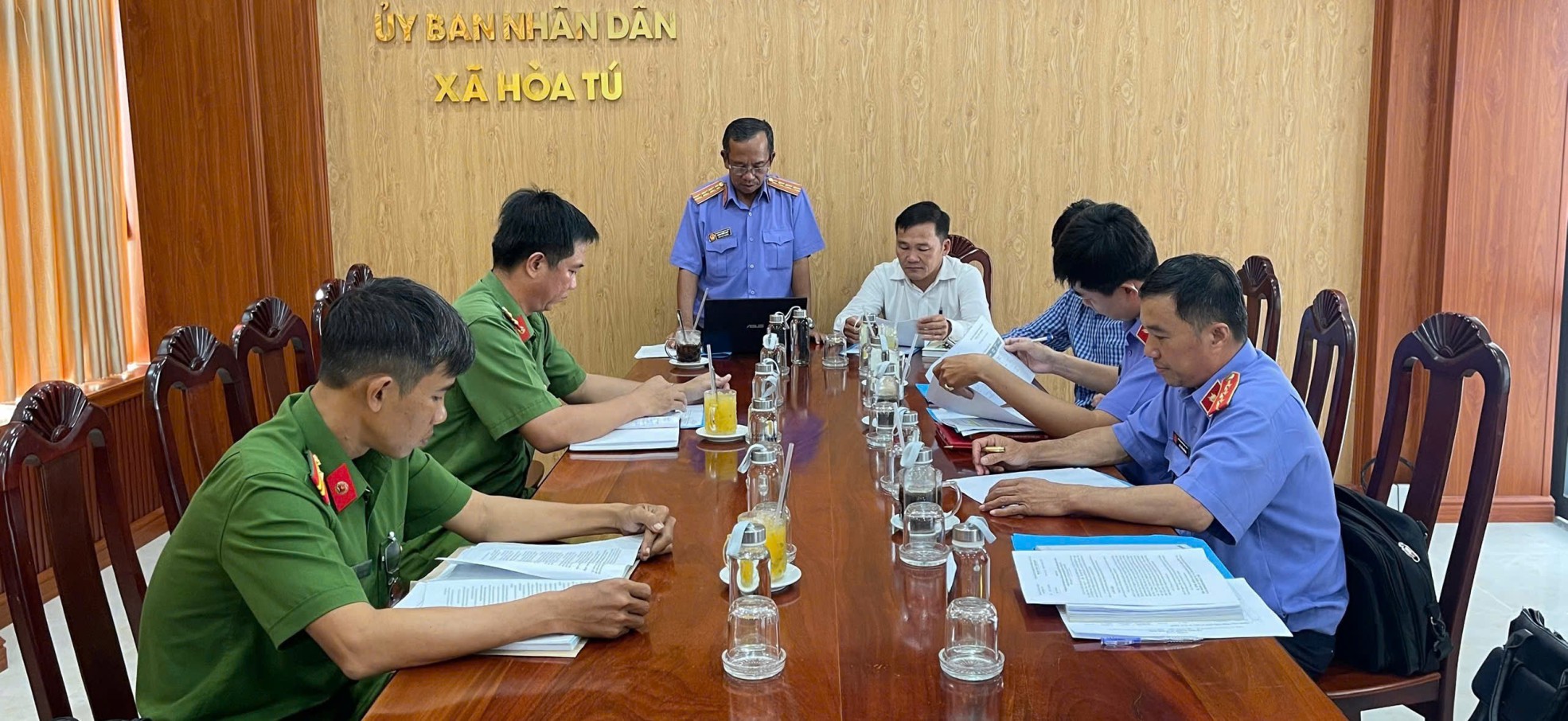 VKSND Khu vực 8 - Cần Thơ trực tiếp kiểm sát thi hành án hình sự tại xã Gia Hòa và xã Hòa Tú