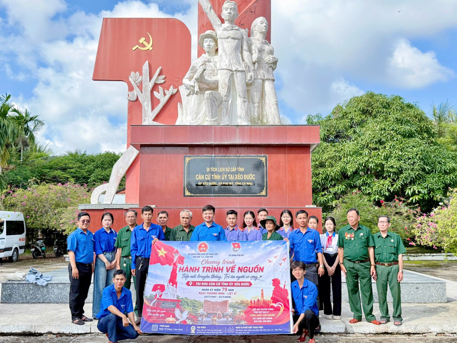 Hành trình về nguồn của tuổi trẻ Chi đoàn VKSND khu vực 1, 2 - Cần Thơ: Tiếp nối truyền thống, tri ân người có công