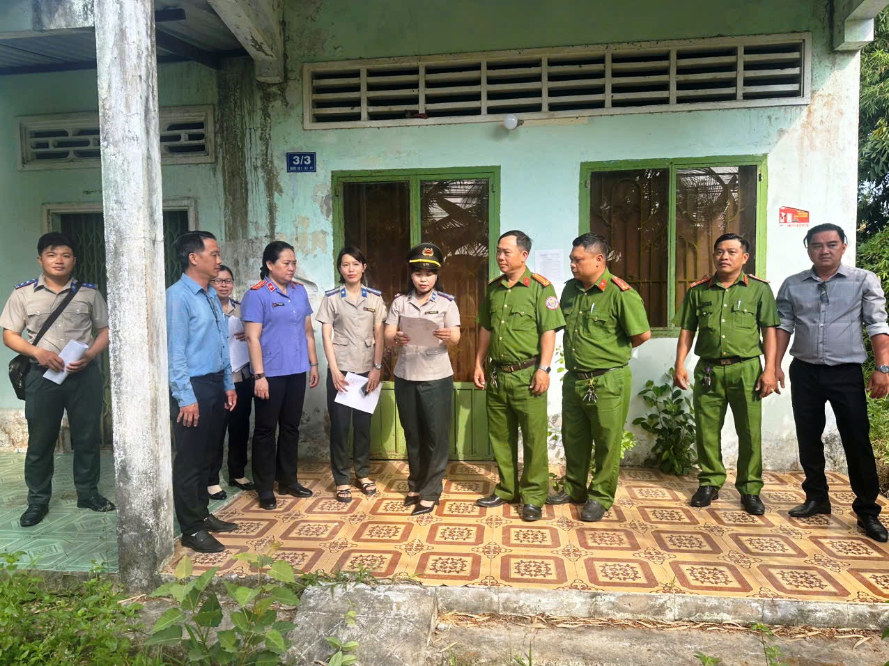 Kiểm sát cưỡng chế chuyển giao  quyền sử dụng đất tại phường Sóc Trăng, thành phố Cần Thơ