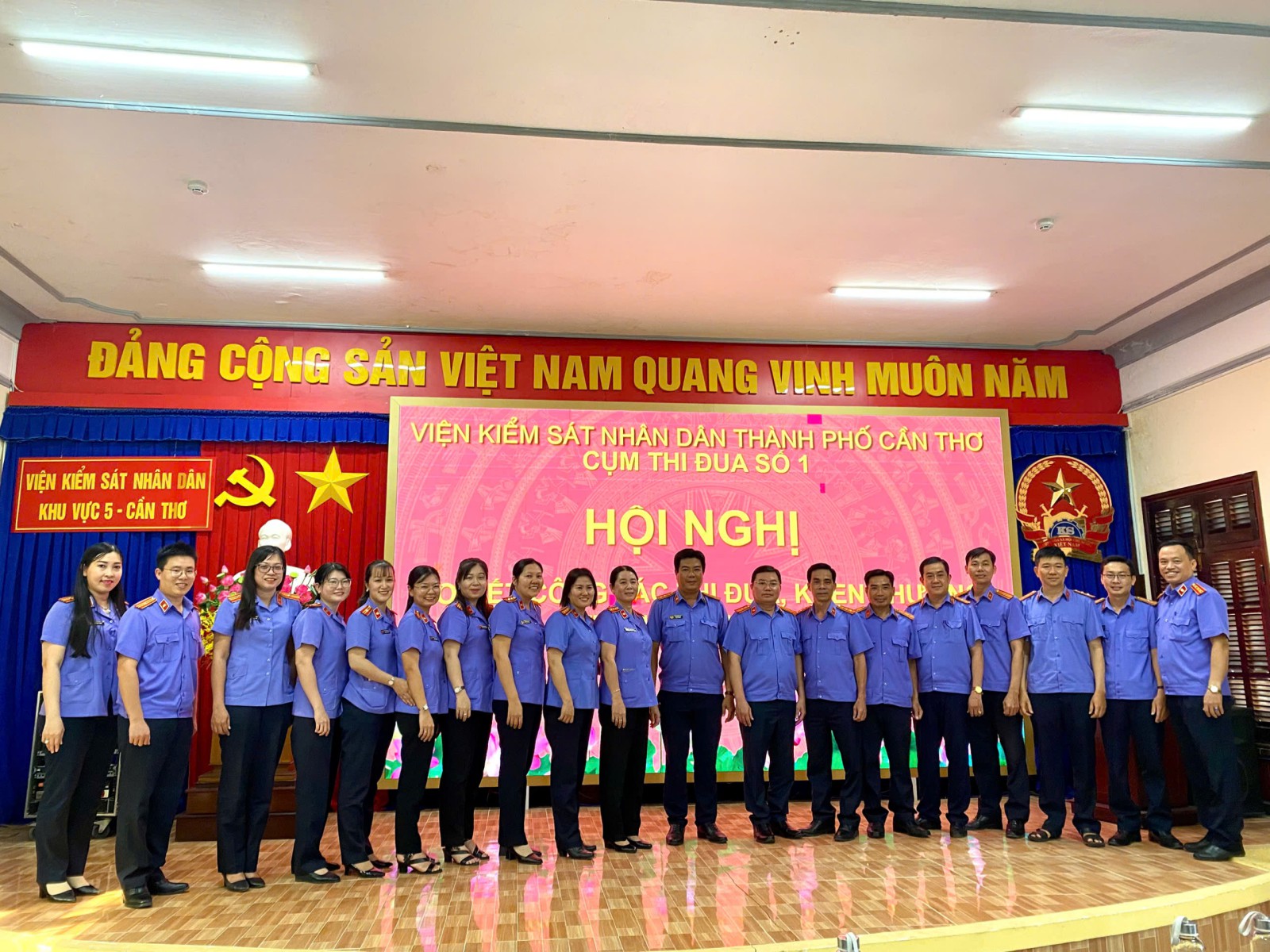 Cụm thi đua số 1 VKSND thành phố Cần Thơ  tổ chức sơ kết công tác thi đua, khen thưởng 06 tháng đầu năm 2026