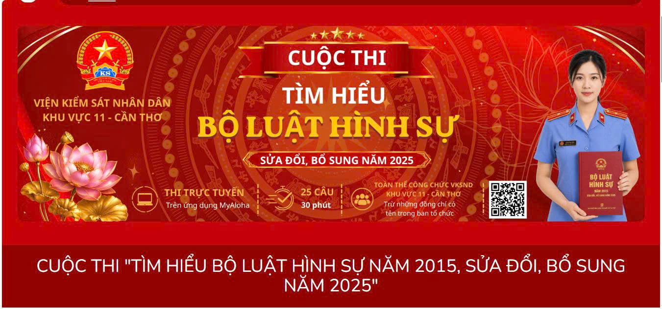 Nâng cao kiến thức pháp luật, thúc đẩy chuyển đổi số thông qua Cuộc thi trực tuyến tìm hiểu Bộ luật Hình sự