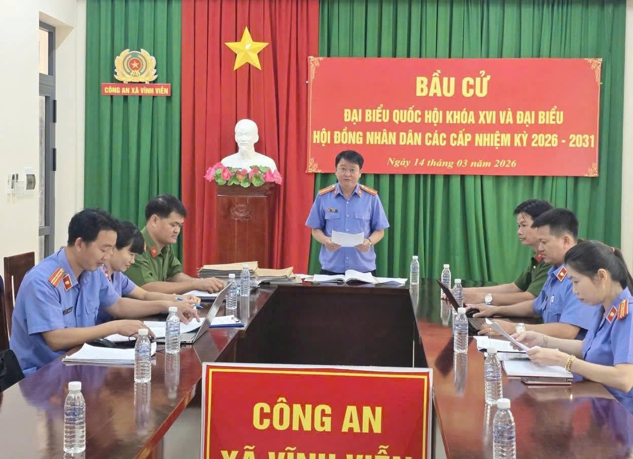 VKSND Khu vực 12 – Cần Thơ:  Tăng cường kiểm sát công tác tiếp nhận, giải quyết nguồn tin về tội phạm và thi hành án hình sự tại Công an xã Vĩnh Viễn