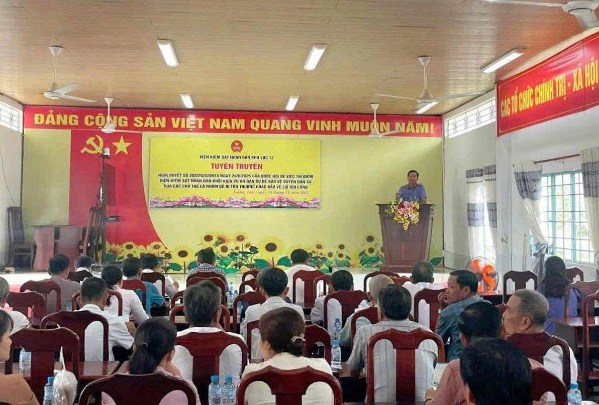 VKSND Khu vực 12 - Cần Thơ: Dấu ấn 04 tháng triển khai và thực hiện Nghị quyết số 205/2025/QH15 của Quốc hội 