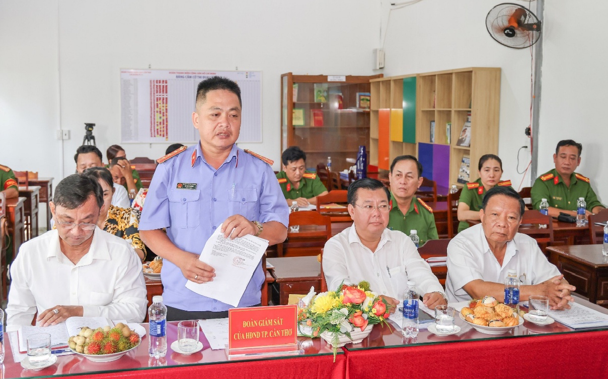 VKSND thành phố Cần Thơ tham gia Đoàn giám sát việc thực hiện chính sách, pháp luật về tạm giữ, tạm giam