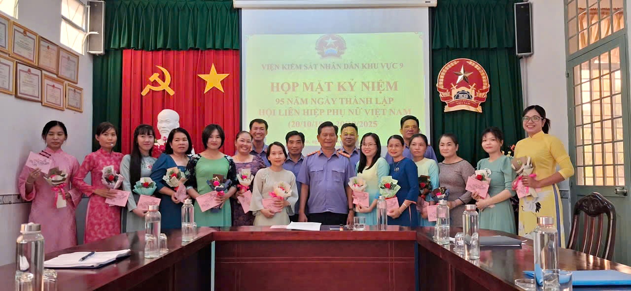 VKSND Khu vực 9: Họp mặt Kỷ niệm 95 năm ngày thành lập Hội LHPN Việt Nam (20/10/1930 – 20/10/2025) 