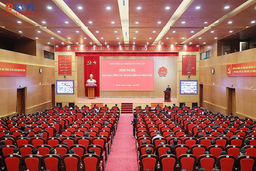 Viện trưởng VKSND tối cao Nguyễn Huy Tiến chủ trì Hội nghị giao ban công tác ngành Kiểm sát nhân dân