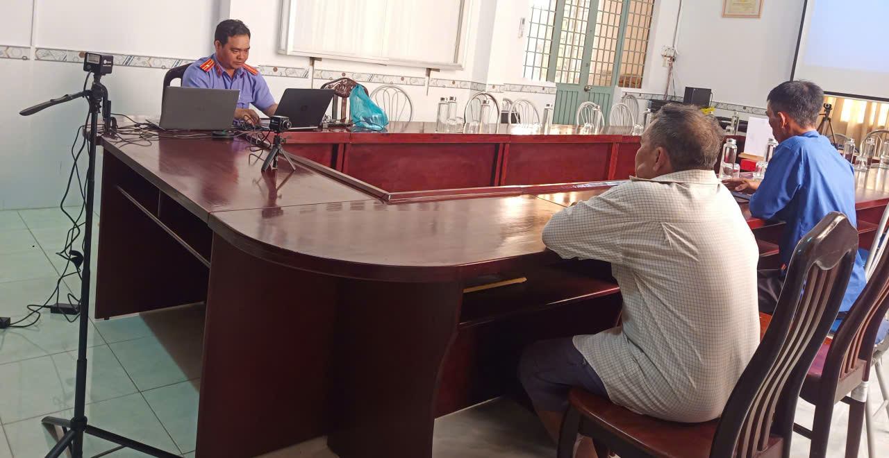 Viện KSND Khu vực 9 – Cần Thơ hỏi cung bị can có sử dụng thiết bị ghi âm, ghi hình