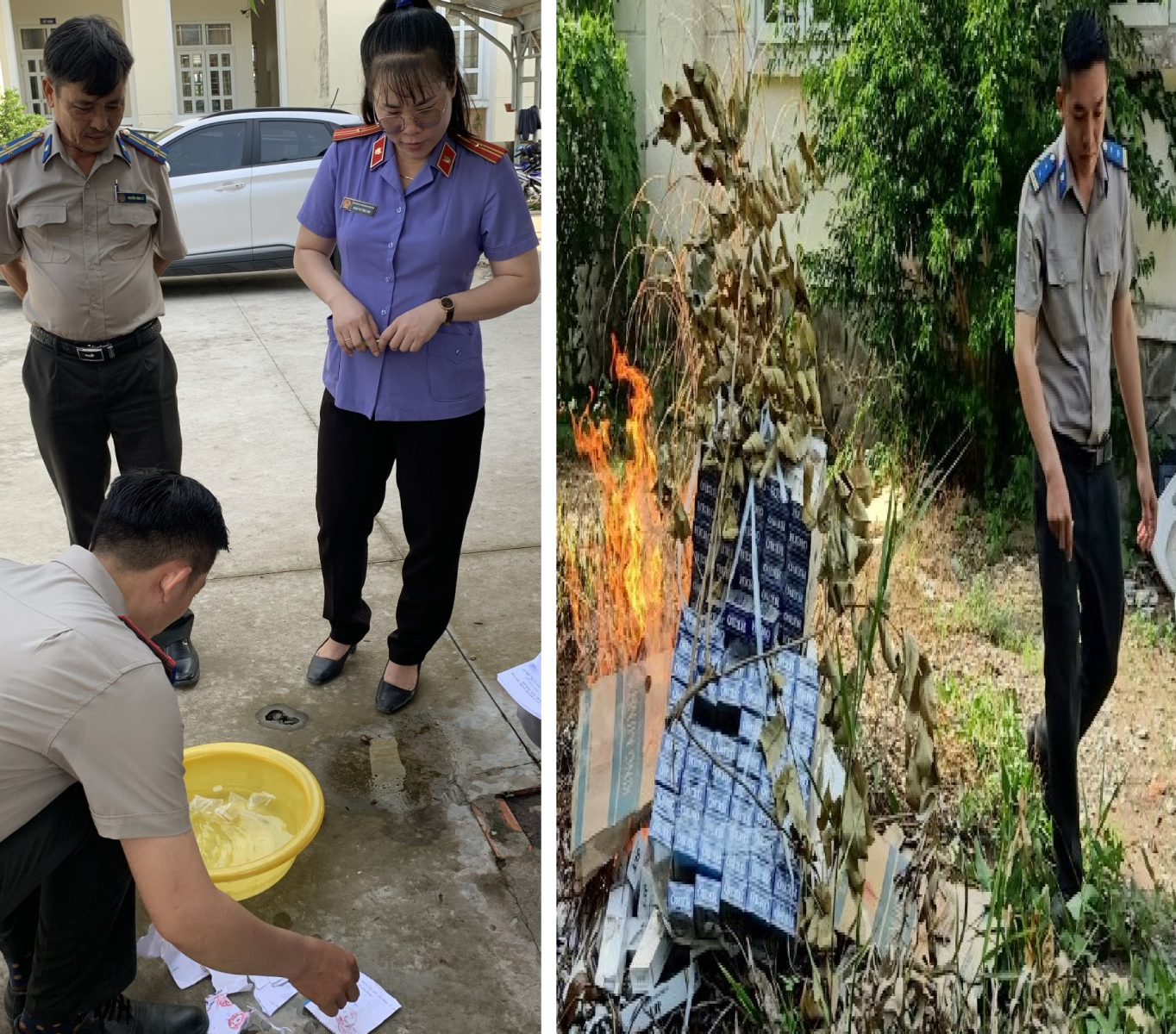 Viện kiểm sát nhân dân huyện Cờ Đỏ kiểm sát việc tiêu huỷ vật chứng trong các vụ án hình sự