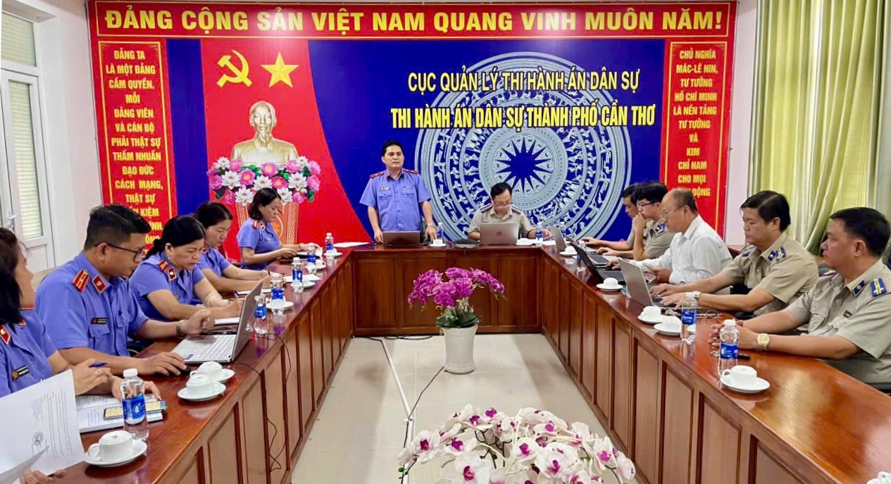VKSND thành phố Cần Thơ công bố quyết định, kế hoạch trực tiếp kiểm sát tại Thi hành án dân sự thành phố Cần Thơ