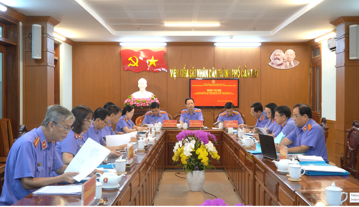 Họp bàn phương án thực hiện việc sắp xếp tổ chức, bộ máy của VKSND thành phố Cần Thơ, VKSND tỉnh Hậu Giang, VKSND tỉnh Sóc Trăng                                                            