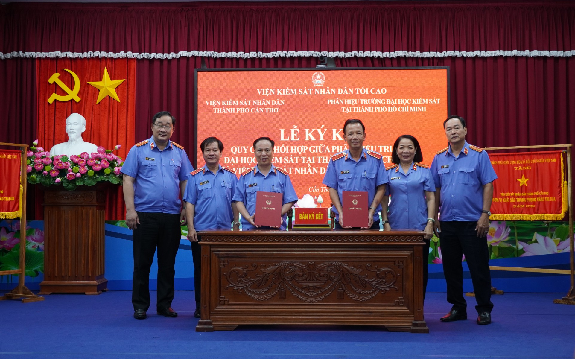 VKSND TP Cần Thơ ký kết Quy chế phối hợp với Phân hiệu Trường Đại học Kiểm sát tại TP. Hồ Chí Minh