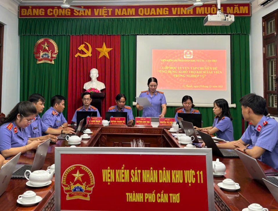 Hiện đại hóa công tác kiểm sát: VKSND khu vực 11 - Cần Thơ triển khai lớp học ứng dụng trí tuệ nhân tạo (AI)
