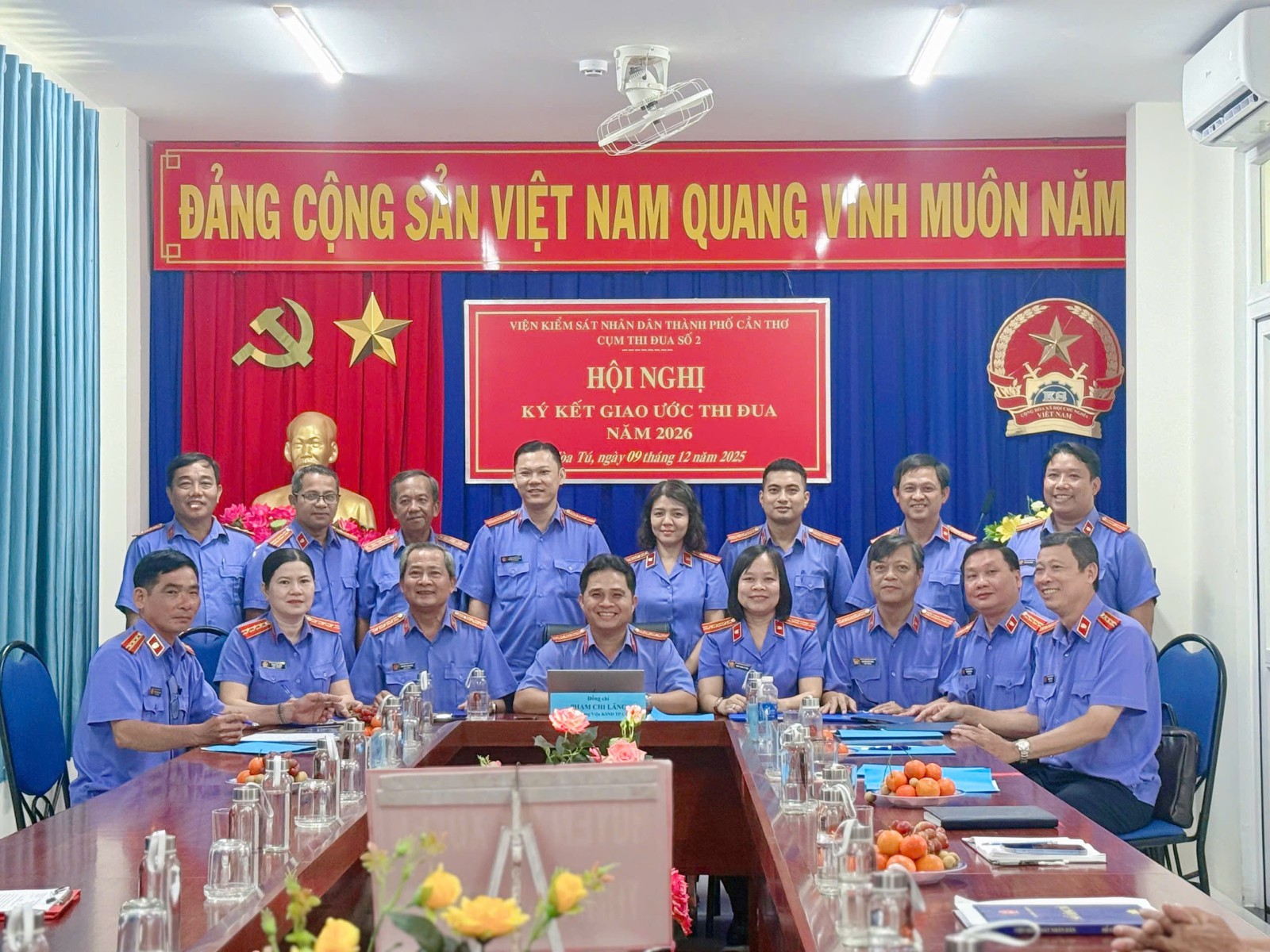 Cụm số 2, VKSND thành phố Cần Thơ ký kết Giao ước thi đua năm 2026