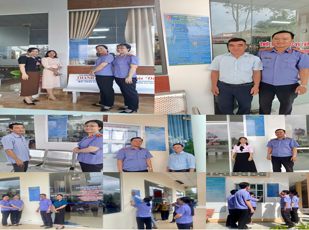 VKSND Khu vực 13 Hoàn thành đặt Bảng thông tin tuyên truyền Nghị quyết 205 tại UBND 9 xã phường trên địa bàn khu vực 13