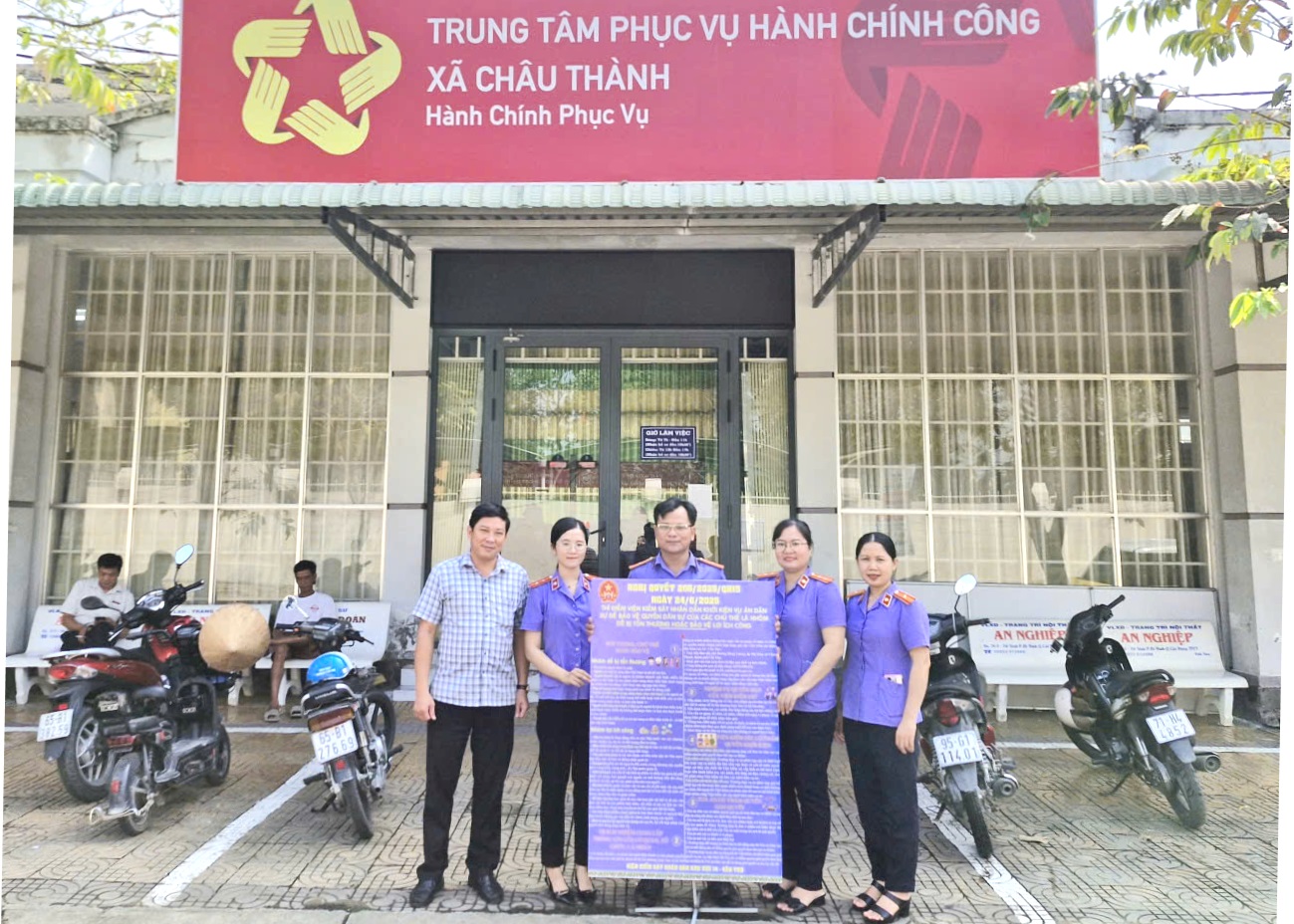 VKSND Khu vực 14 - Cần Thơ thực hiện Quy chế phối hợp quán triệt, triển khai, tuyên truyền thực hiện Nghị quyết 205/2025/QH15 trên địa bàn xã Châu Thành