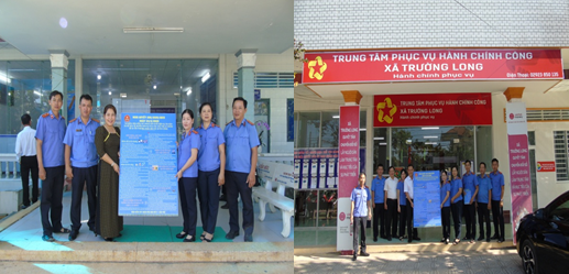 VKSND khu vực 3 - Cần Thơ phối hợp với Đảng ủy xã Phong Điền, thành phố Cần Thơ lắp đặt biển Infographic tuyên truyền Nghị quyết số 205/2025/QH15