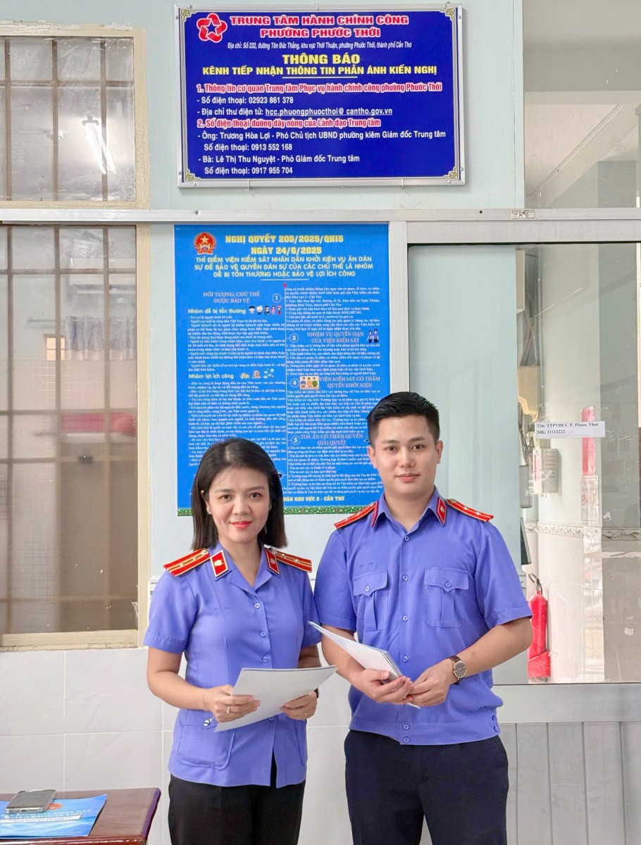 Đoàn viên Chi đoàn Viện kiểm sát nhân dân Khu vực 1,2 - Cần Thơ tích cực hưởng ứng và tuyên truyền Nghị quyết 205/2025/QH15