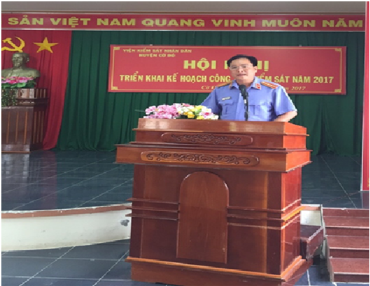 Viện kiểm sát nhân dân huyện Cờ Đỏ triển khai nhiệm vụ công tác kiểm sát năm 2017