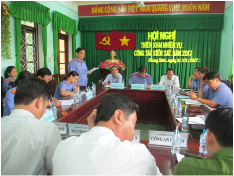 Viện kiểm sát nhân dân huyện Phong Điền triển khai kế hoạch công tác năm 2017