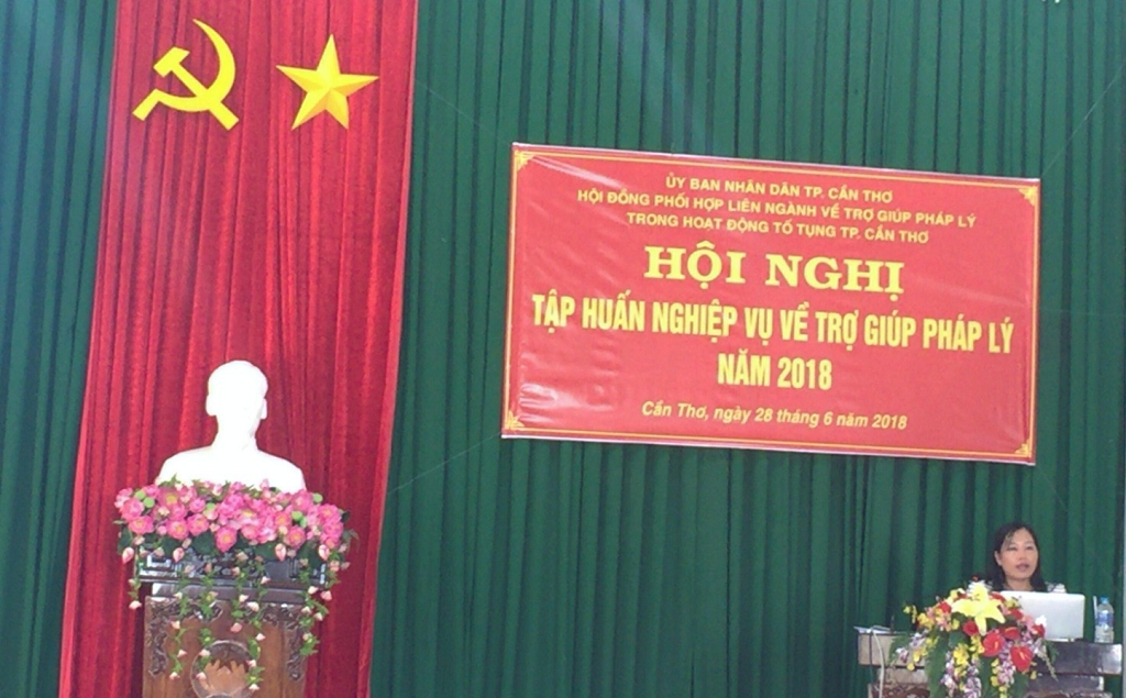VKSND 02 cấp thành phố Cần Thơ tham gia tập huấn trợ giúp pháp lý năm 2018