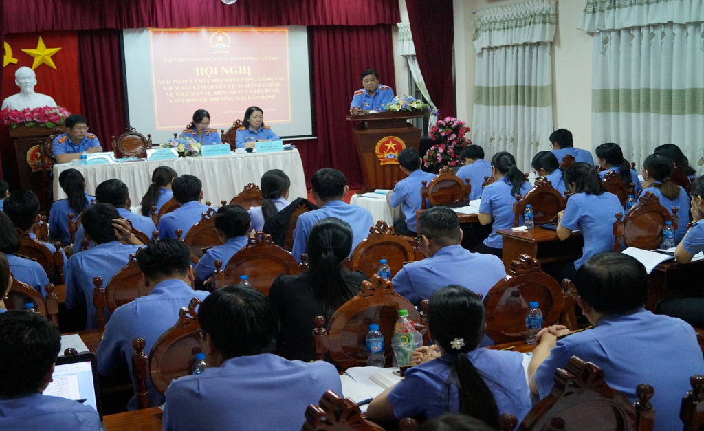 Viện kiểm sát nhân dân thành phố Cần Thơ tổ chức Hội nghị chuyên đề