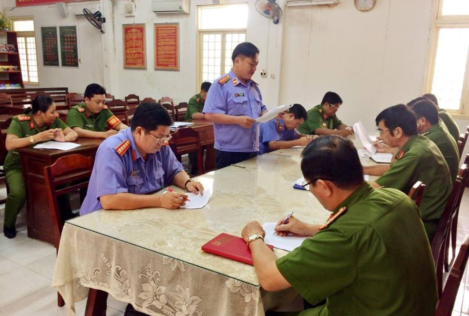 Công bố dự thảo kết luận kiểm sát Trại tạm giam 6 tháng cuối năm 2018