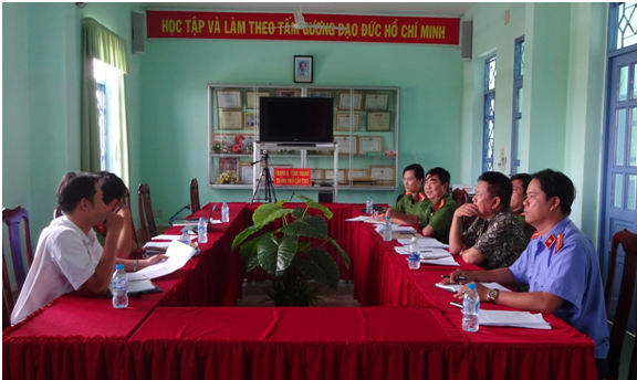 Huyện Vĩnh Thạnh:  Liên ngành tư pháp xét chọn án điểm