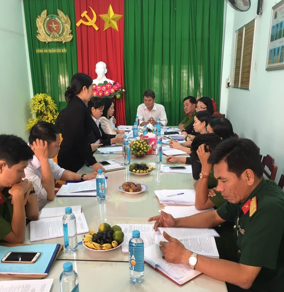 Kiểm tra hoạt động phối hợp liên ngành về trợ giúp pháp lý trong hoạt động tố tụng tại quận Cái Răng