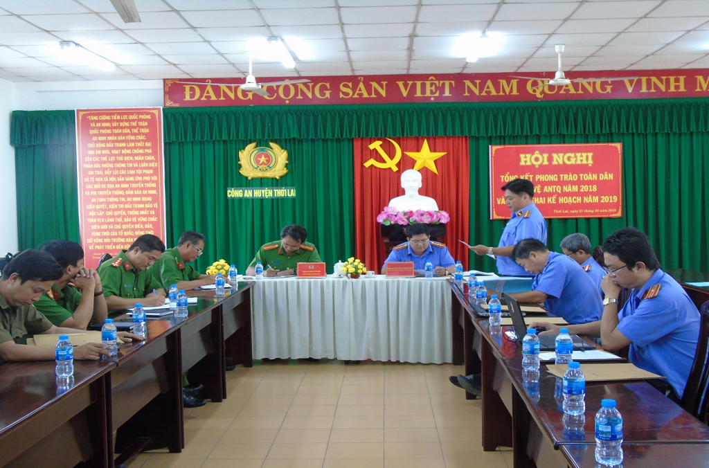 Kiểm sát trực tiếp Cơ quan thi hành án hình sự, Công an huyện huyện Thới Lai