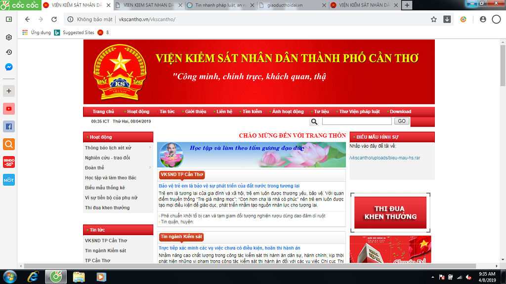 Ngành kiểm sát thành phố Cần Thơ luôn xác định công tác tuyên truyền là một trong những nhiệm vụ trọng tâm