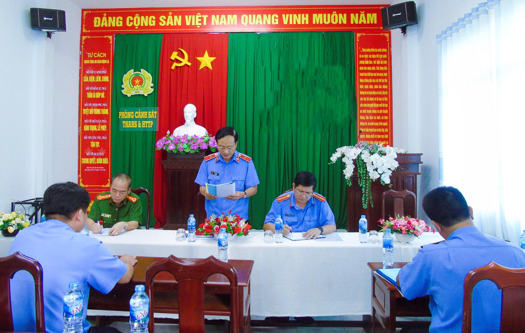 Phòng 8 phối hợp cùng Vụ 8 Viện kiểm sát tối cao trực tiếp kiểm sát Cơ quan thi hành án hình sự Công an thành phố Cần Thơ