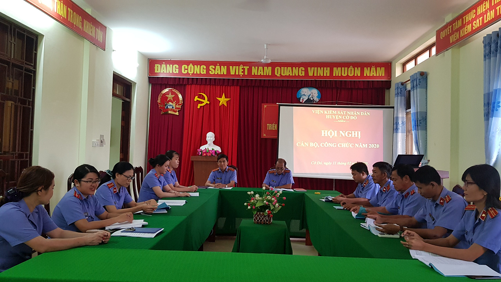 Viện kiểm sát nhân dân huyện Cờ Đỏ tổ chức Hội nghị cán bộ, công chức năm 2020