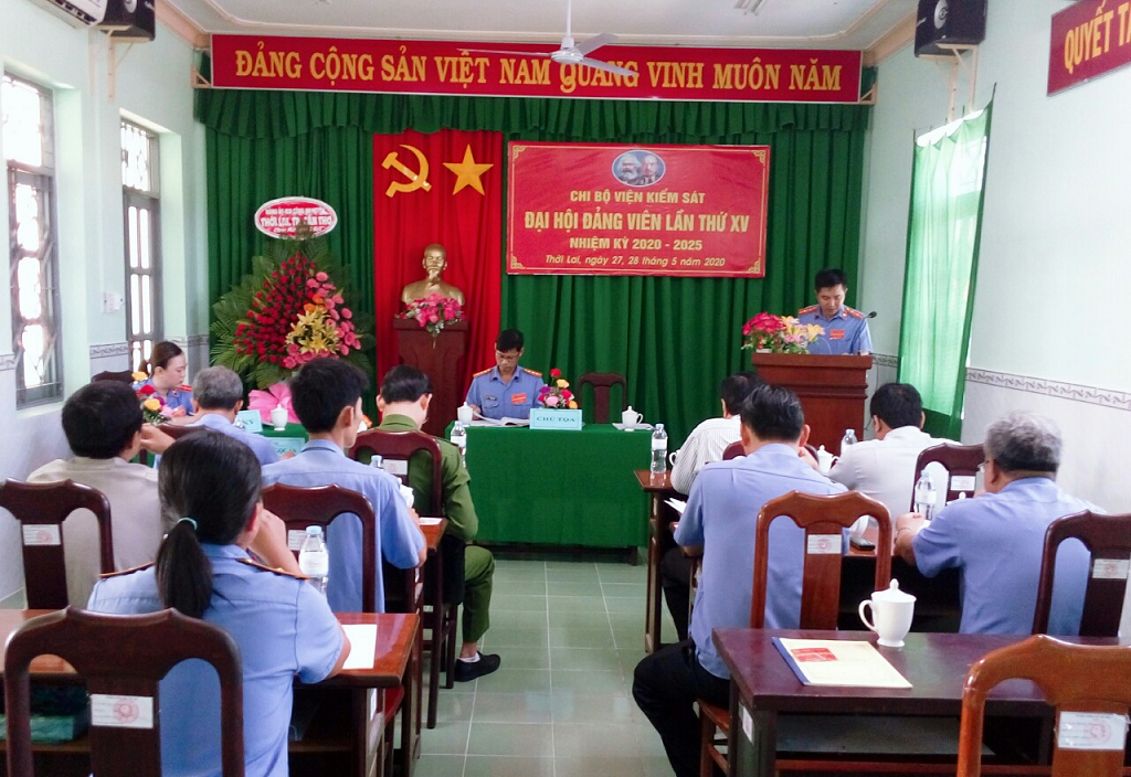 Đại hội Đảng bộ Đảng viên Chi bộ Viện kiểm sát nhân dân huyện Thới Lai thành công tốt đẹp